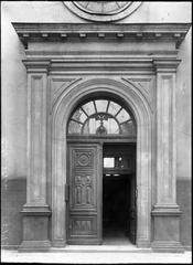 Western portal of Hedvig Eleonora Church in Stockholm showing detailed baroque architecture