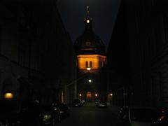 Hedvig Eleonora Church at night in Östermalm Stockholm