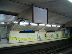 Metro station Jardim Zoológico in Lisbon interior