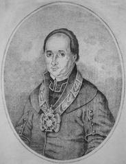 Portrait of Ivan Lavrivsky (1823–1873) painted by an unknown artist based on Ivan Wendzylovych's drawing