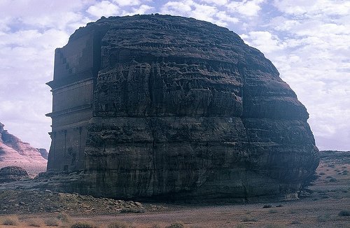 Madain Saleh archaeological site in Saudi Arabia in the 1970s