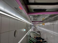 GTX-A Line platform at Seoul Station with train and passengers