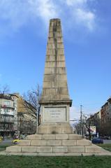 West side of the Russian monument in Sofia Bulgaria