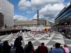 Protest meeting at Sergels torg in Stockholm against Iran