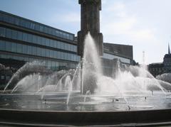 Fountain at Sergels Torg in Stockholm Sweden