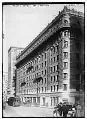 Palace Hotel historic building in San Francisco with ornate architectural details