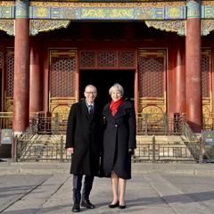 Prime Minister in China addressing an audience