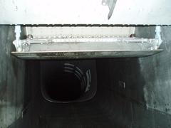 Air intake duct of the left engine