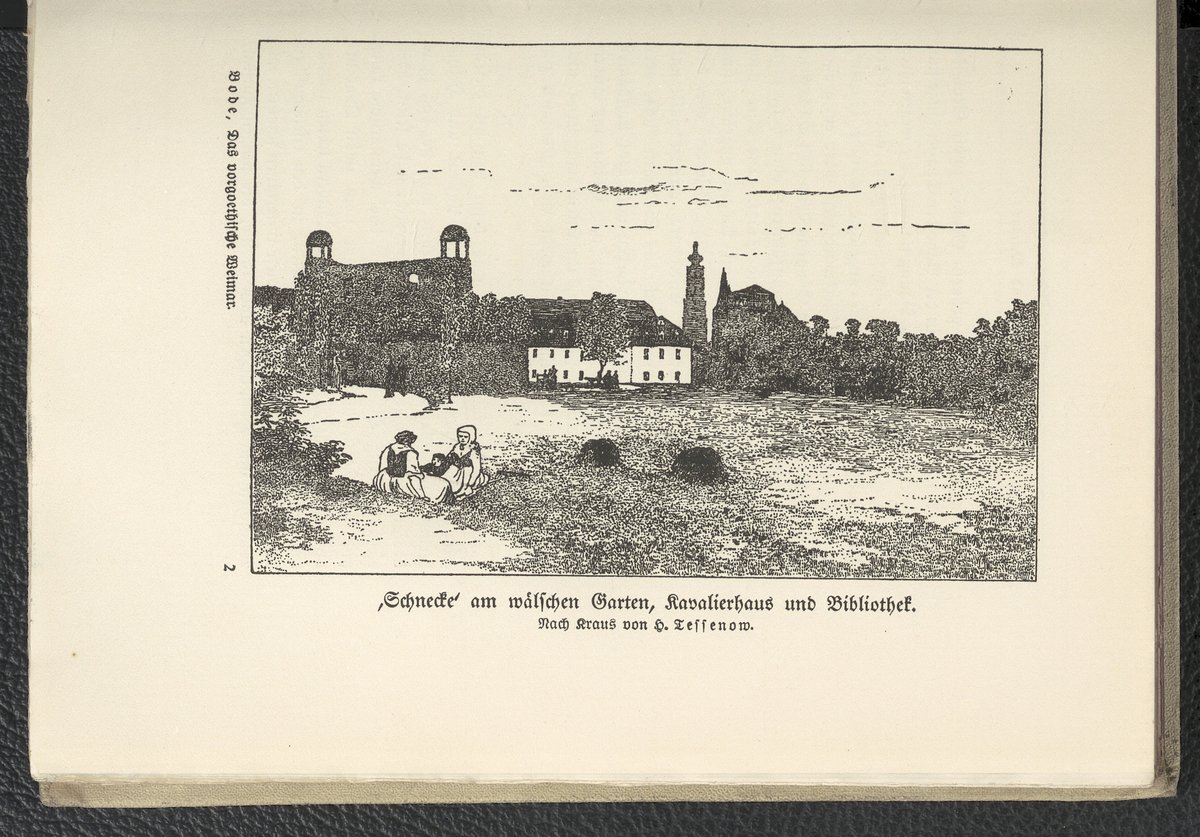 Cover page of 'Das vorgoethische Weimar' published in Berlin in 1908