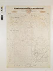 Topographic map of São Paulo Municipality from Museu Paulista collection