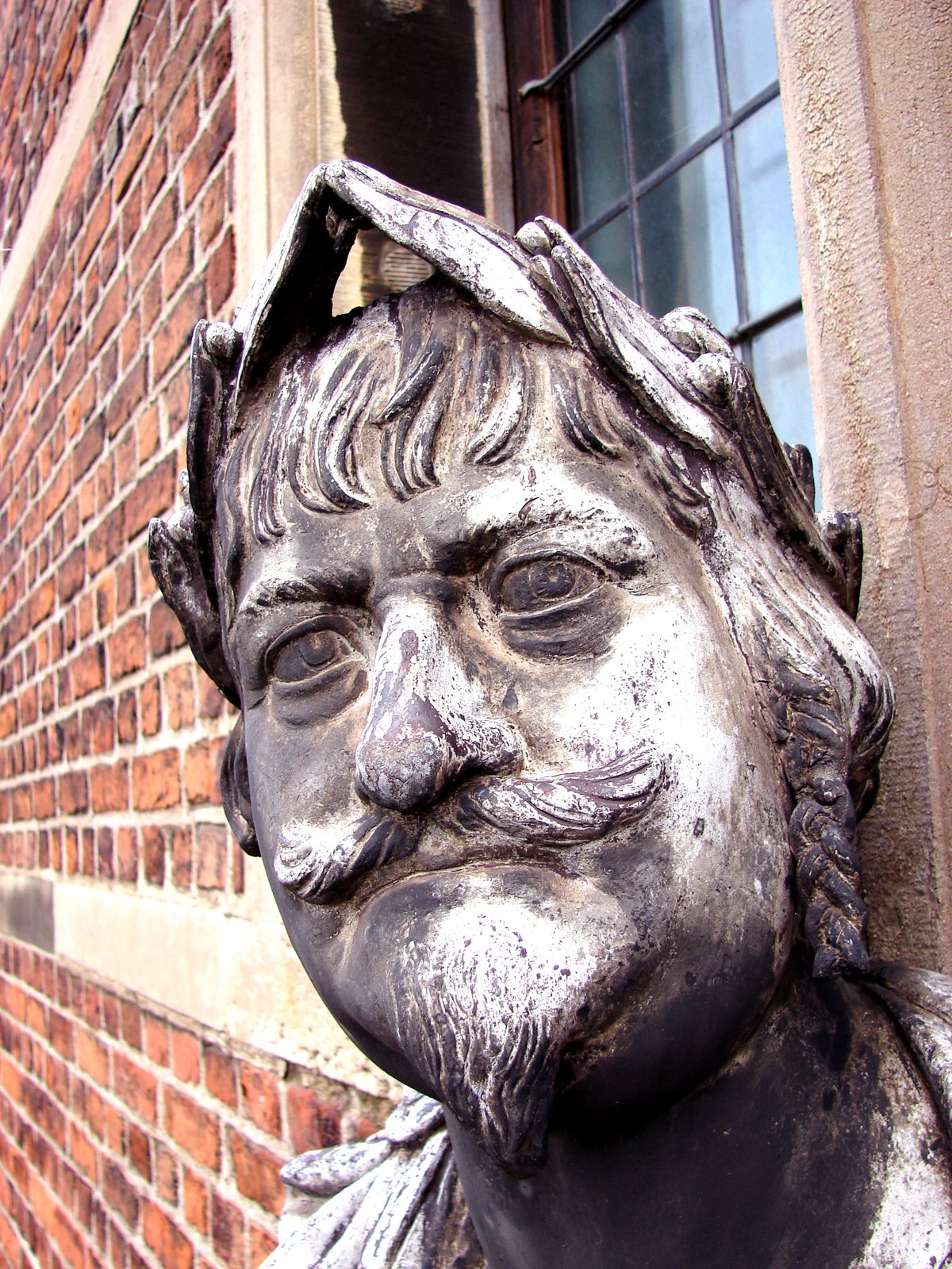Bust of Christian IV of Denmark and Norway on Rosenborg Castle facade in Copenhagen