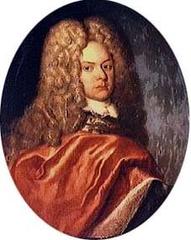 Portrait of Carl Adolph von Plessen in 18th century attire