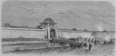 Redan structure of the Hanoi Citadel with stone walls and green grass