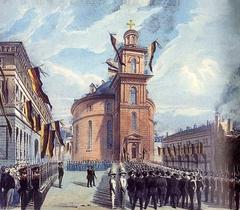 Entrance of the Pre-Parliament at St. Paul's Church Frankfurt 1848