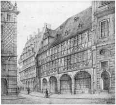 Historic House Wanebach and Salzhaus Salt House at Wedelgasse in Frankfurt am Main