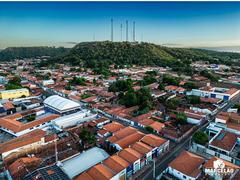 City center of São João dos Patos with urban buildings and streets