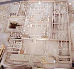 Aerial view of Merenptah's Mortuary Temple on the West Bank of the Nile in Luxor, Egypt