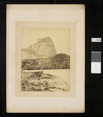 19th century photograph of Pedra da Gávea rock formation in Tijuca Forest, Rio de Janeiro by George Leuzinger