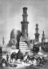Chalifengräber tombs in Cairo after a painting by F. Perlberg