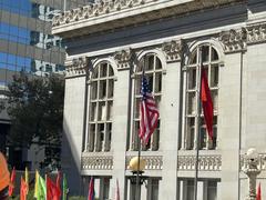American and Chinese flags raised at Oakland City Hall for PRC 75th Anniversary