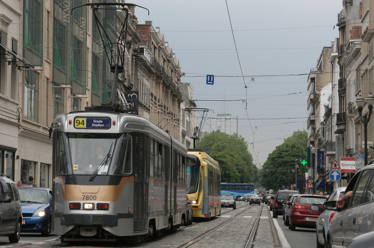 New color scheme of MIVB trams in Brussels
