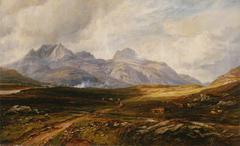 Moorland landscape near Kinlochewe, Ross-shire, with expansive sky and natural terrain