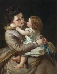 Portrait of Lady Macnee and her daughter Patricia by Daniel Macnee