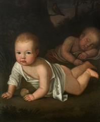 Painting of the children of David Allan, 18th-century portrait