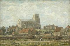 An Old Church at St Nicholas, Salthouse, Norfolk by David Muirhead