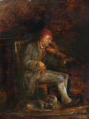 Study for The Blind Fiddler painting by David Wilkie