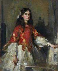 Portrait of Edward Arthur Walton, Scottish painter (1860-1922)