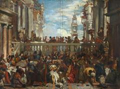 The Marriage at Cana painting by Edward Daniel Leahy after Paolo Veronese