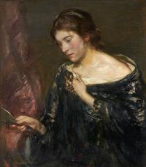 Portrait of Margaret in classical style by Alexander Ignatius Roche