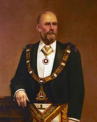 Portrait of Earl Amherst as Viscount Holmesdale Grand Master from 1863 to 1866