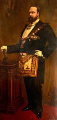 Portrait of Edward VII in ceremonial uniform at Mark Masons' Hall, London