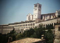 Basilica of Saint Francis in Assisi Italy historic architecture