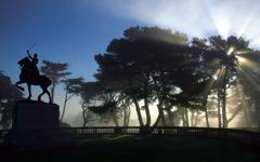 Equestrian statue of Joan of Arc at San Francisco's Palace of the Legion of Honor