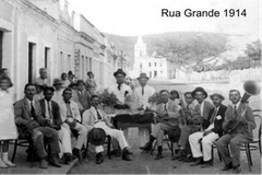 Black and white lambe-lambe photograph of Santa Cruz do Capibaribe in 1914