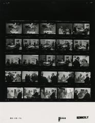 Photo contact sheet B0999 from the White House Photographic Office of the Gerald R. Ford Presidential Library showing multiple small black and white images