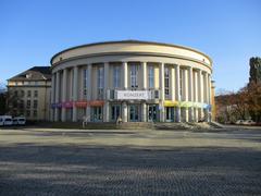 Staatstheater Saarbrücken historic building with classical architecture in Saarbrücken, Germany