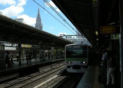 NTT DoCoMo Building viewed from JR Shinjuku Station