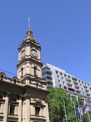 Melbourne City Town Hall Clock Tower in Australia