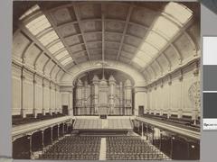 Interior of Melbourne Town Hall showing the Grand Organ