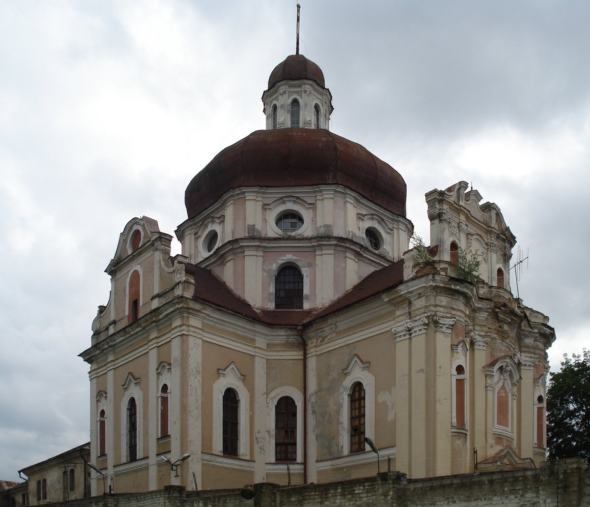 Church of Jesus' Heart in Vilnius with historic architecture