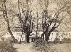 Historic Vilnia street view with Rosy alley and monastery in 1919 by J. Bułhak
