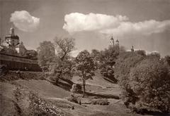 Historical view of Vilnia with suburbs Rosy and Subač from 1912-1915 by J. Bułhak