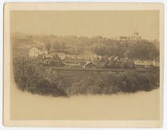 Historic view of Vilnia suburb Rosy, 1861-66
