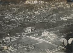 Aerial photograph of Vilnia street Subac and alley Rosy, dated April 19, 1917