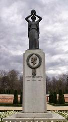 Monument to Jacinto Benavente in Retiro Park Madrid bronze statue allegory of Theatre