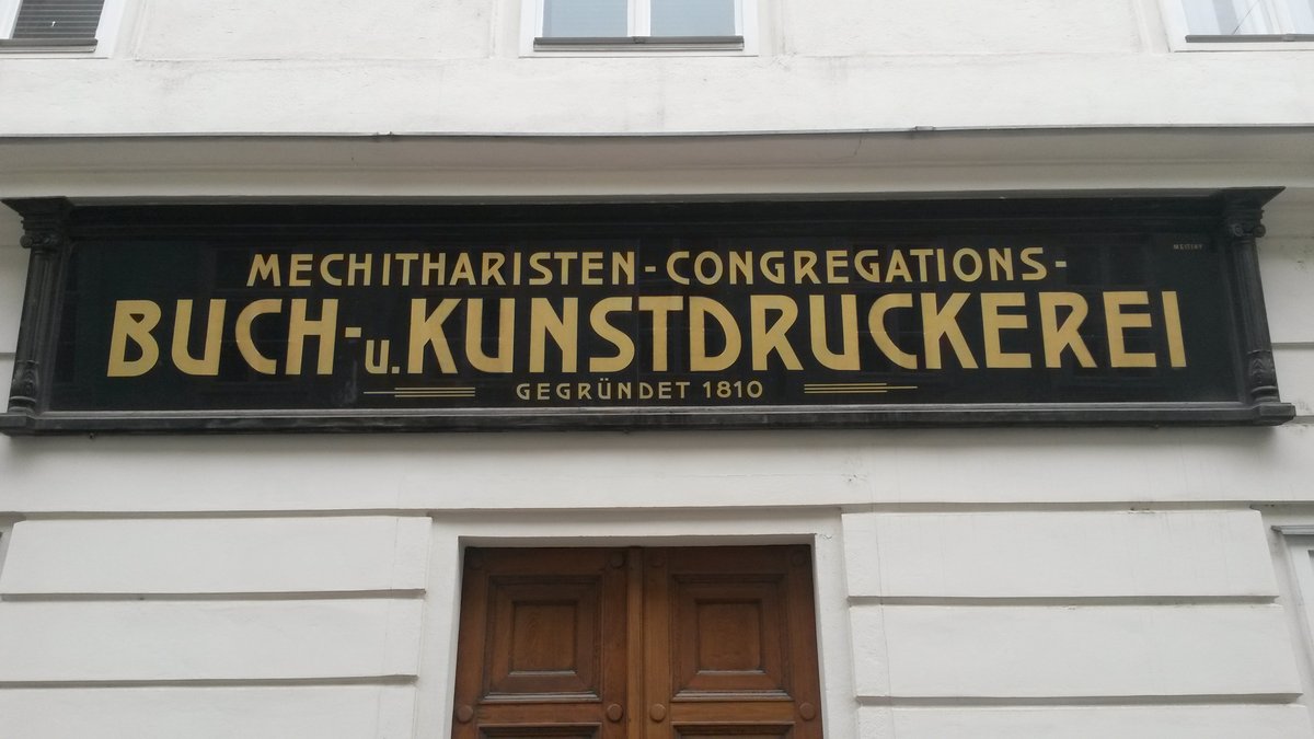 Printing press of the Mechitarist Monastery in Vienna